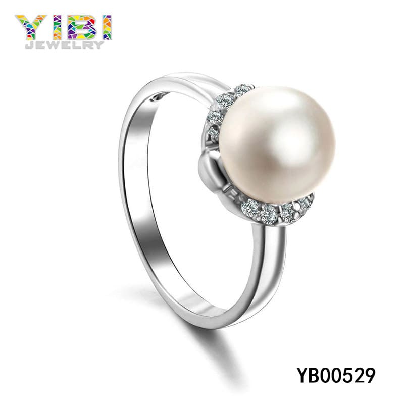 brass pearl bridal jewellery