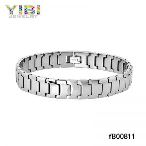 personalized mens tungsten bracelet