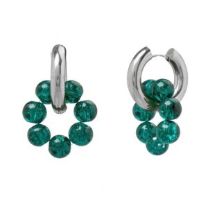 Green Planet Gold Stainless Steel Earrings