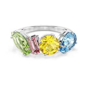 Semi-Precious Gemstone Rainbow Romance Silver Ring